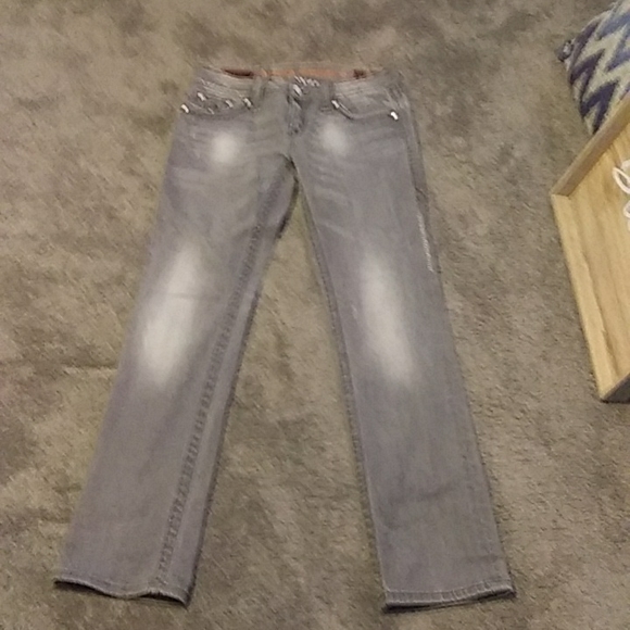 Rock Revival Destressed Jeans - Picture 10 of 12